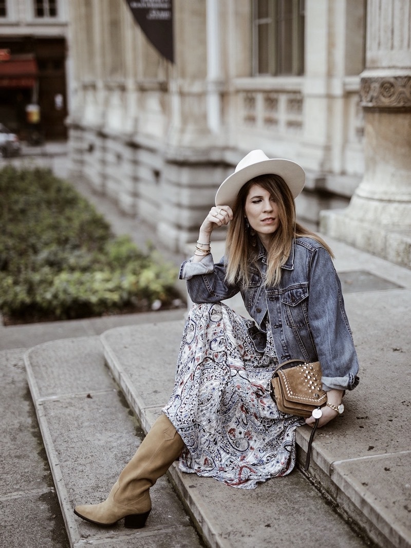 Look femme printemps 2019 robe bohème Zara sac Jimmy Choo blog mode By Opaline Lyon France