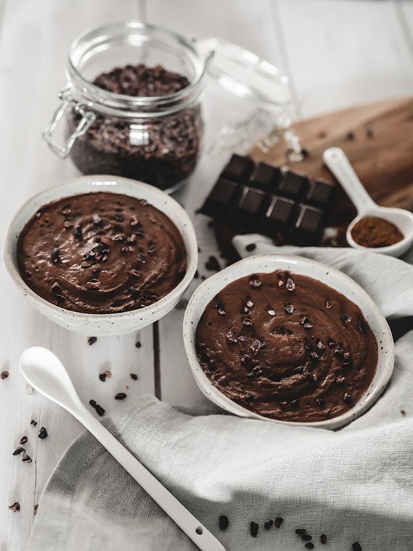 Mousse au chocolat vegan gourmande à base d&amp;#39;aquafaba